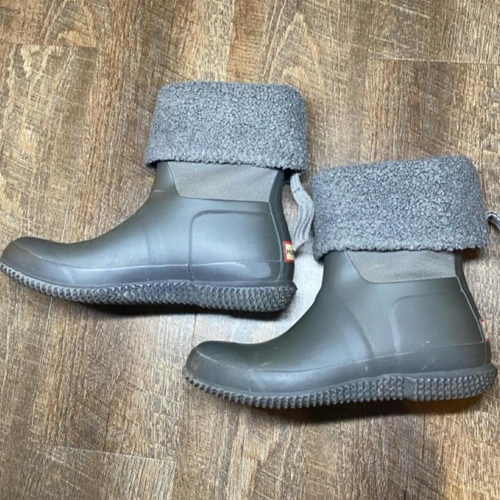 Hunter Original Insulated Roll Top Sherpa Boots Size 5